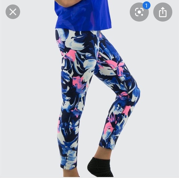 New Balance Pants - New Balance Floral High Rise Crop Leggings